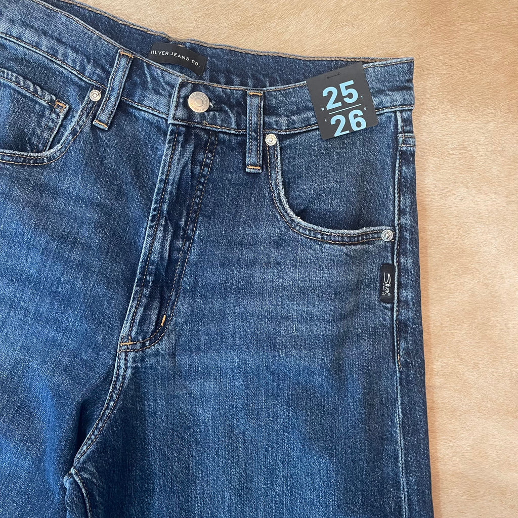 Silver Jeans - Be easy wide leg crop with cuff