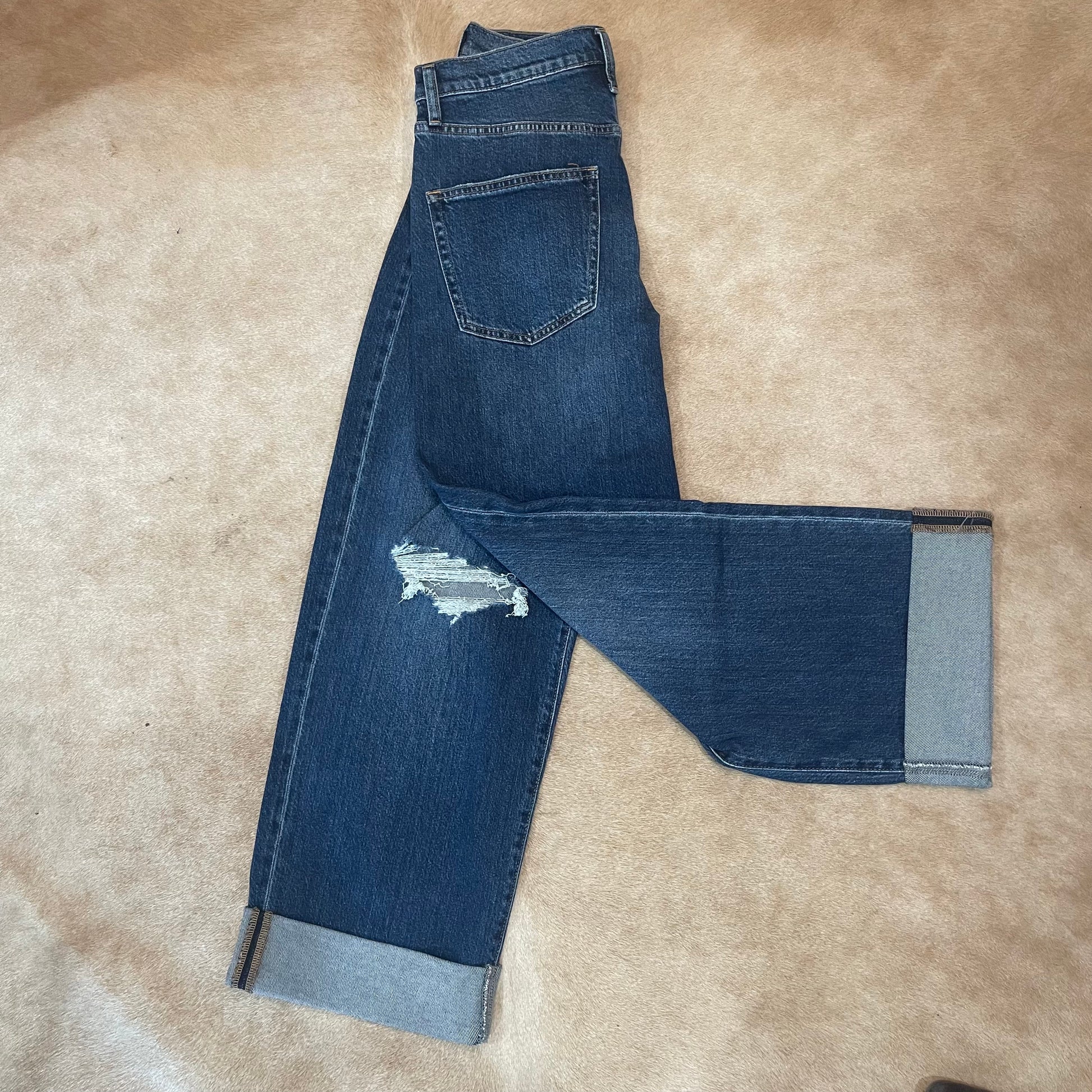 Silver Jeans - Be easy wide leg crop with cuff
