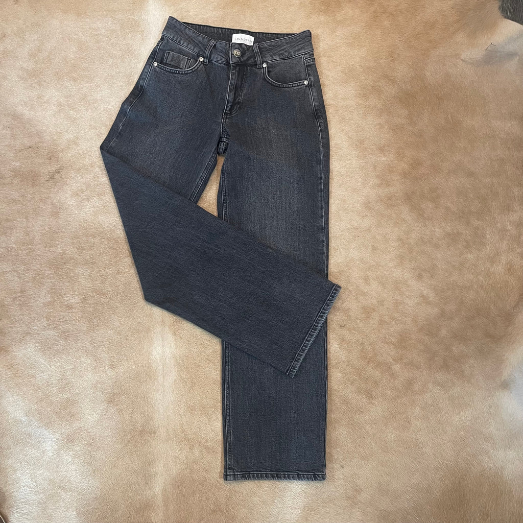 Lola Denim - Mid-Rise Straight Leg Jeans