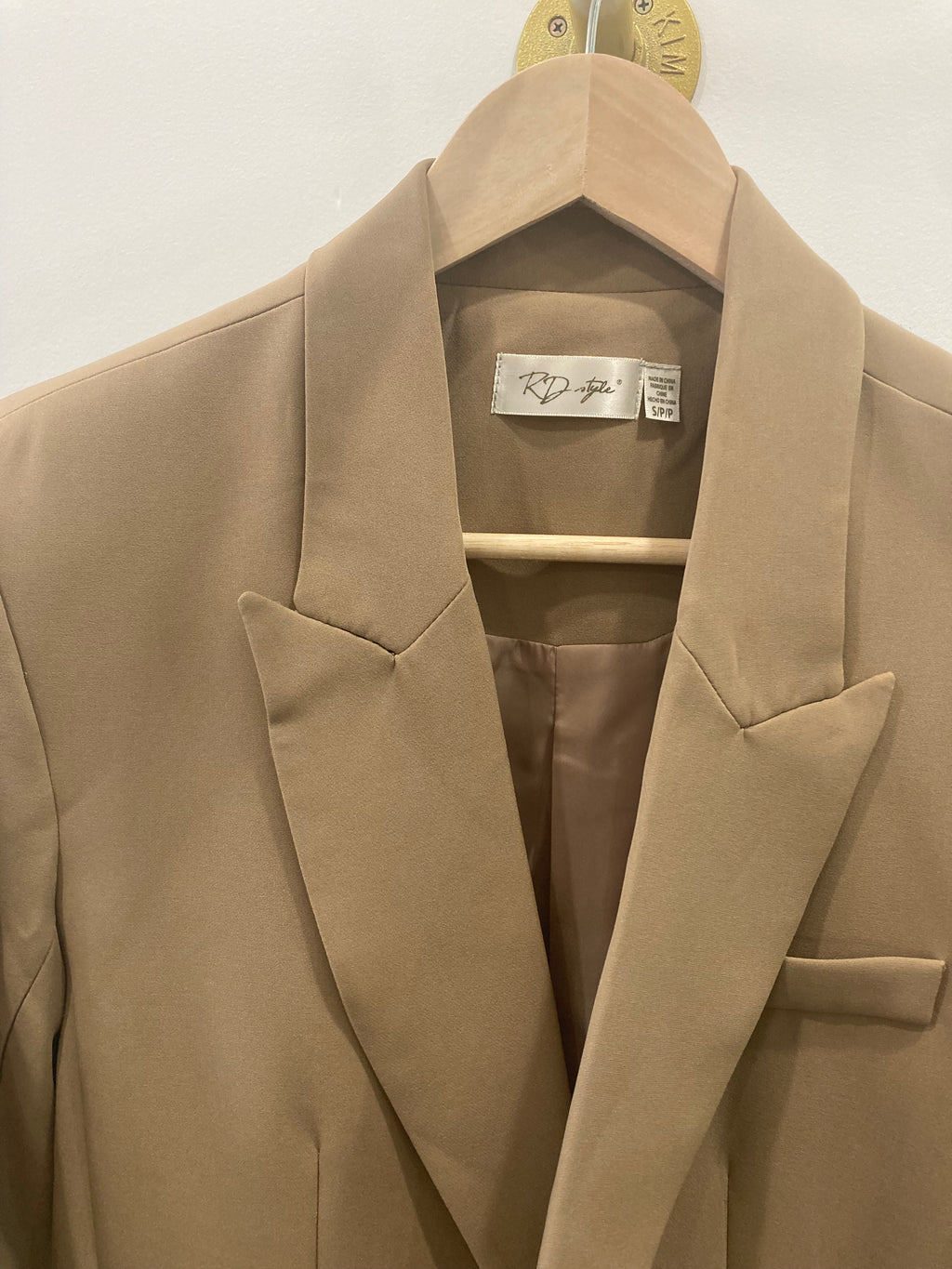 RD Style - Tan Boyfriend Blazer