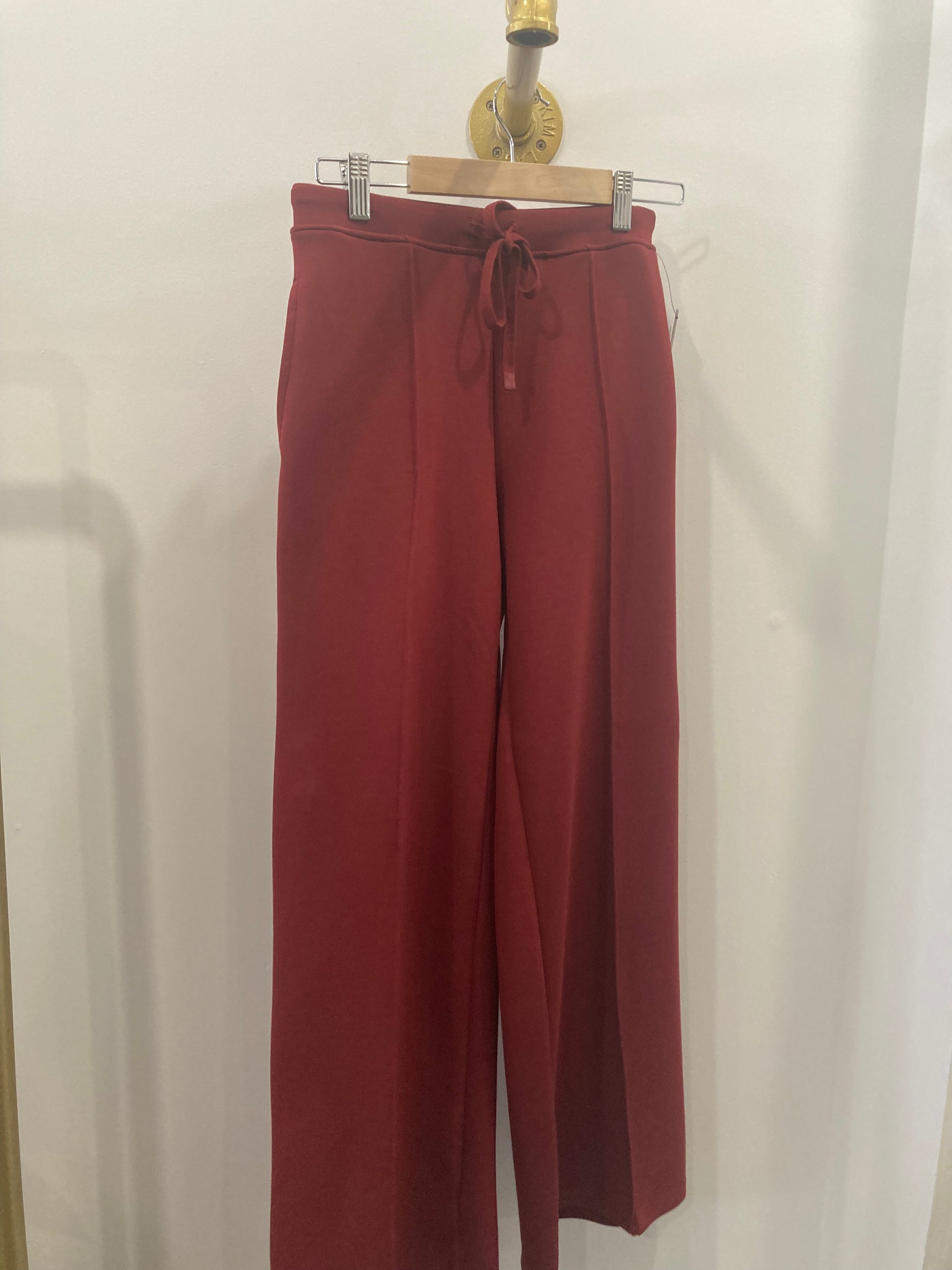 Prida- Soft Drawstring Pull-On Straight Leg Pant